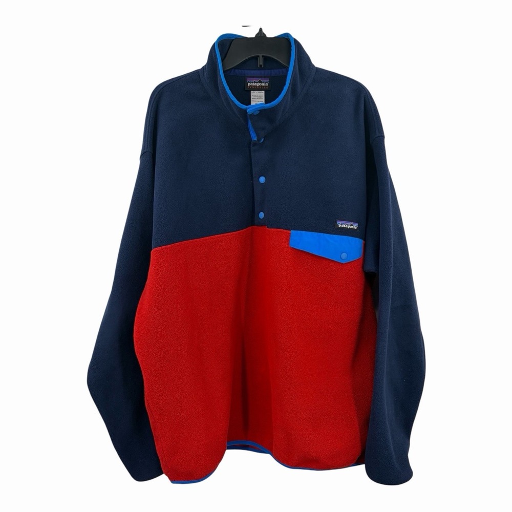 Patagonia Synchilla Snap-T Fleece Pullover Mens XL Snap Pocket Outdoor Hiking